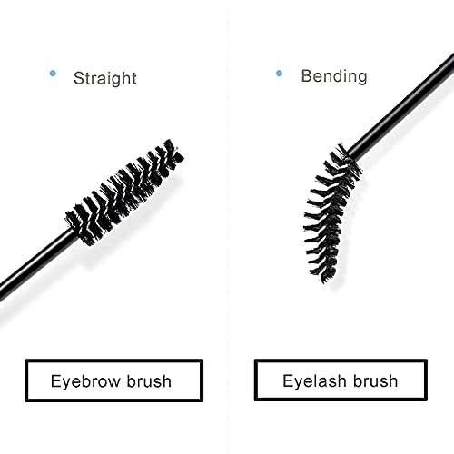 i-Laesh Black 100 Pcs Disposable Eyelash Brush & Mascara Wand Set - Lash & Brow Spoolies
