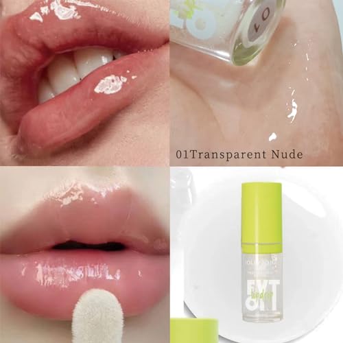 5-Color Tinted Lip Gloss Oil Set - Hydrating Plumping Lip Care Kit