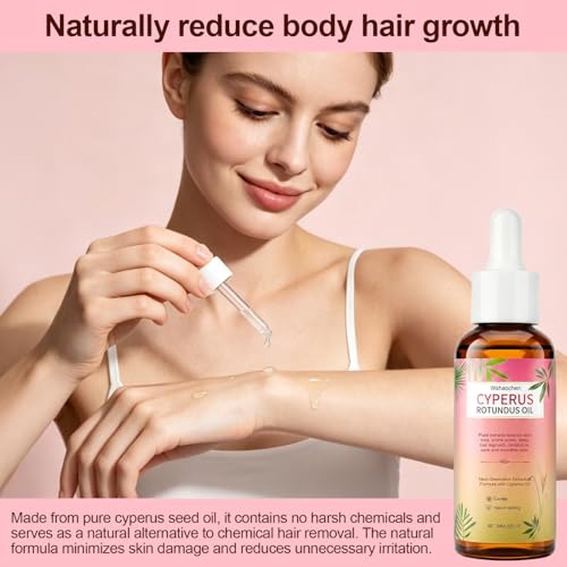Cyperus Seed Oil - Natural Hair Growth Inhibitor - 2 Bottles