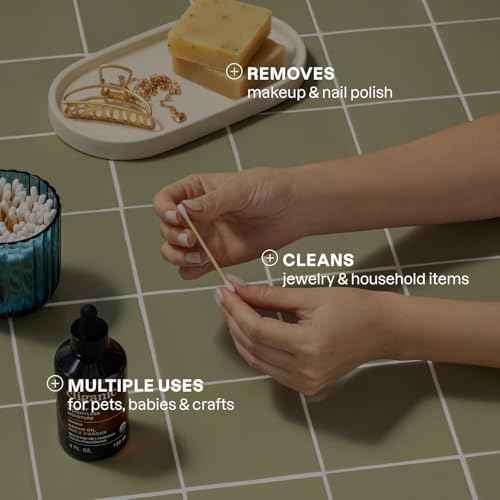 Organic Bamboo Cotton Swabs ? 300 Count | Eco-Friendly Sticks | Biodegradable, Plastic-Free, Multi-Purpose Buds for Makeup, Baby Care, Cleaning & Crafts