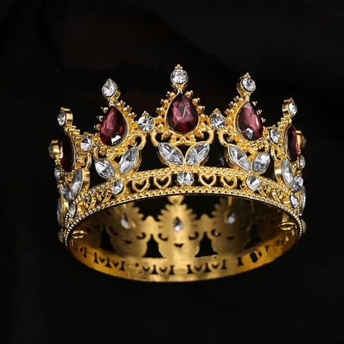 Elegant Royal Queen Crown for Women - Crystal Rhinestone Tiara