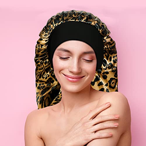 Long Satin Sleep Bonnet for Curly Hair Dreadlocks & Braids - 2 Pack