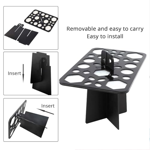 BEAKEY Makeup Brush Drying Rack - 28 Holes Collapsible