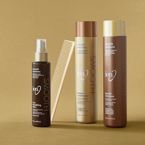 ion Keratin Smoothing Conditioner, Sulfate free, eliminates frizz and strengthens, 10.5 oz (Pack of 2)