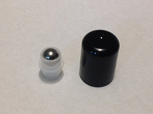Stainless Steel Roller Tops for Essential Oil Bottles - 8 Pack
