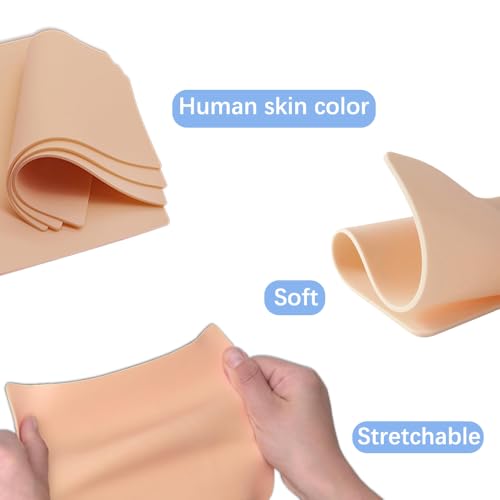 Tattoo Practice Skin Kit 5pcs 3MM + 15pcs Transfer Paper