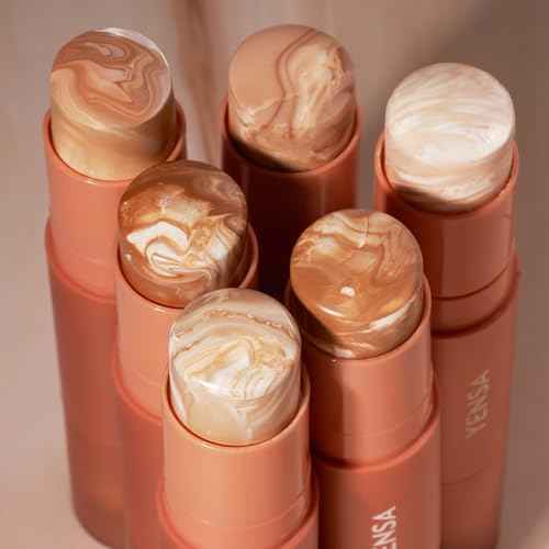 YENSA Super Serum Silk Tinted Foundation Stick - Full Coverage Skin Tint Stick Foundation - Enriched with Vitamin C, Bakuchiol & Ferulic Acid to Brighten & Even Skin Tone - Medium 2 (0.35 oz)