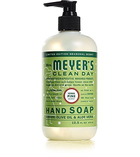 MRS. MEYER'S CLEAN DAY hand soap Scent Variety Pack, (Peppermint + Iowa Pine + Orange Clove)