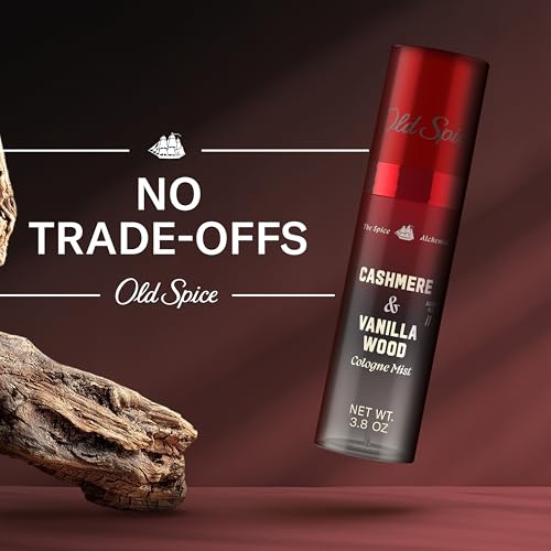 Old Spice Cologne Mist for Men, Cashmere Vanilla Wood