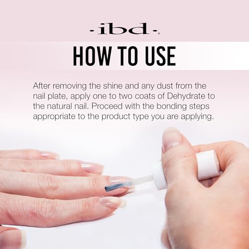 IBD Nail Dehydrator - Nail Prep Solution for Gel & Acrylic Nails, 0.5 oz
