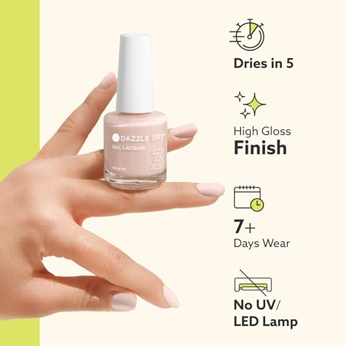 Dazzle Dry Top Coat Step 4 - Quick Dry High Gloss Nail Polish, Non-Toxic (0.5 fl oz)