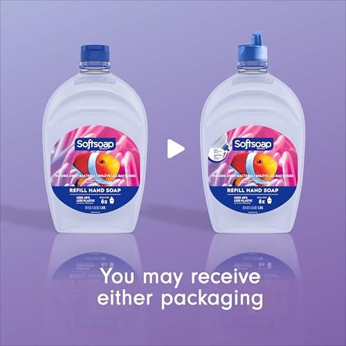 Softsoap Aquarium Liquid Hand Soap Refill 50 Fl Oz | Moisturizing, Paraben-Free