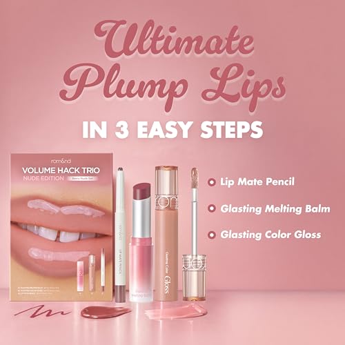 rom&nd Volume Hack Trio Lip Set - Berry Nude