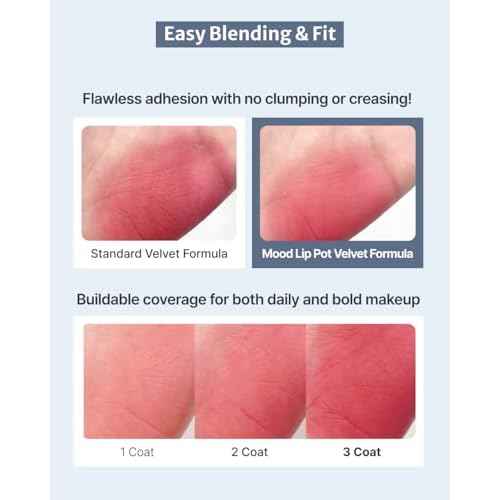 DEARMAY Pure Falling Mood Lip Pot No. 06 Cutest Pairs 0.23 Oz. Vegan Lip Stain Lip & Cheek Multi-Use Tint With Hydrating Formula for Smooth Soft Blend Without Dryness or Fine Lines, Korean Makeup