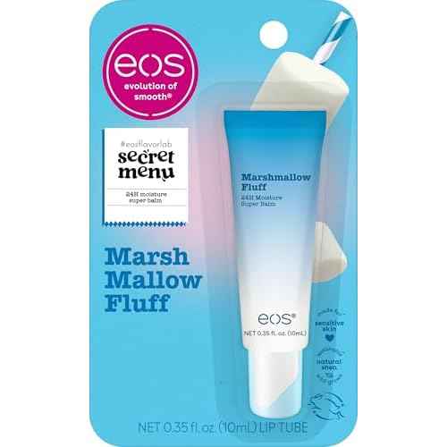 eos 24H Moisture Super Balm - Marshmallow Fluff, Lip mask, Moisturizing, Lip Treatment, Limited-Edition Skincare, 0.35 fl oz