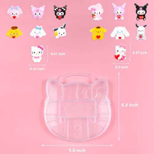 141 PCS Cute Kawaii Y2K Nail Art Stickers - Slime & 3D Nail Charms, Flatback Resin Charms