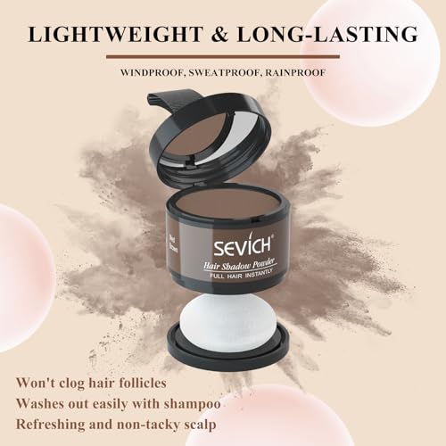Sevich Hairline Powder Medium Brown - Hair Loss Concealer