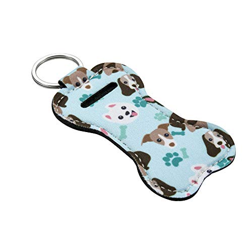 Beautyflier Neoprene Chapstick Lipstick Keychain Holder