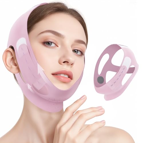 Sleep & Face Shape Chin Strap - Double Chin Reducer & V-Line Face Shaper