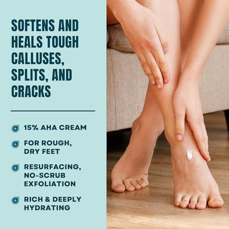AmLactin Foot Repair Cream - 15% Lactic Acid for Dry Cracked Heels