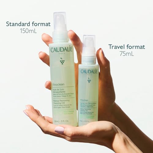Caudalie Vinoclean Makeup Removing Cleansing Oil 5 Fl Oz - Nourishing & Waterproof Makeup Remover