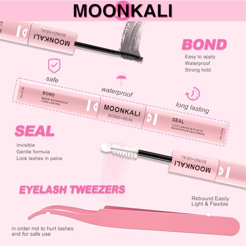 MOONKALI D Curly Manga Lash Clusters Kit 10-16mm