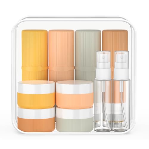 JessLab 16 Pack TSA-Approved Travel Bottles & Containers