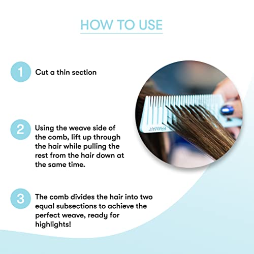 FRAMAR Dreamweaver Highlight Comb Set – 3 Pack Hair Dye Combs