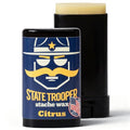 State Trooper Mustache Wax for Men ? Medium Hold with Beeswax, Coconut Oil & Lanolin ? Natural Moustache Grooming & Styling Wax with Citrus Scent - Nourishing Conditioner & Sculpting in a Tube/Stick