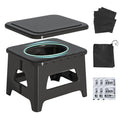 Portable Toilet for Adults Foldable Camping Seat with Lid