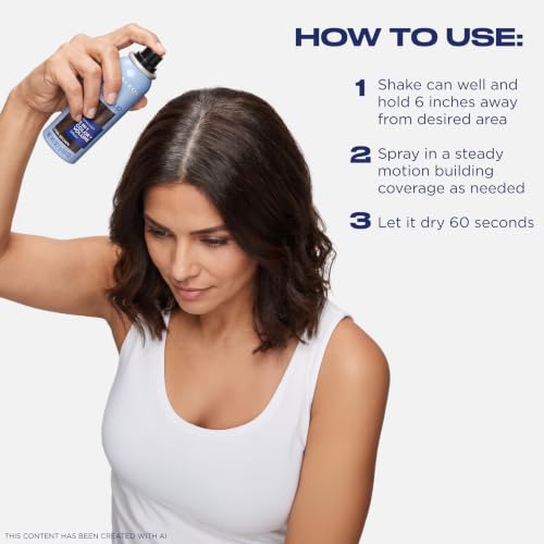 Clairol Root Touch-Up Color & Volume Spray Black 2-in-1 Temporary Hair Color & Volumizer