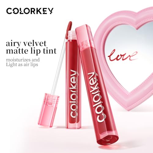 COLORKEY Airy Velvet Matte Lip Tint - Waterproof, Long-Wear