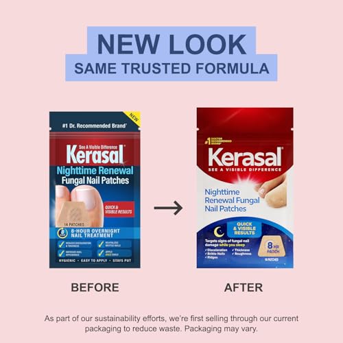 Kerasal Nighttime Renewal Nail Patches - 14 Count for Fungal Repair