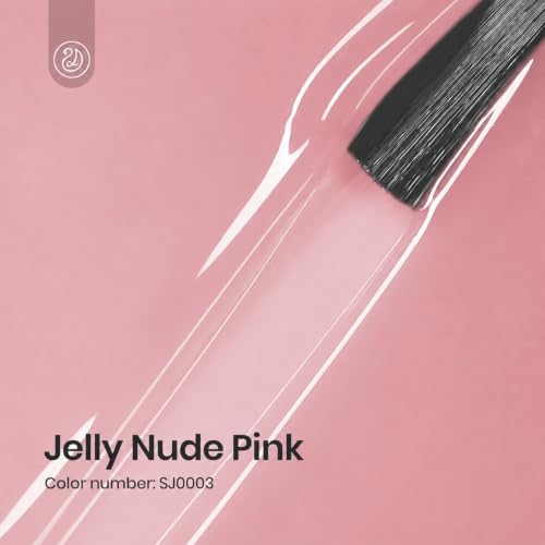 AZUREBEAUTY Nude Pink Jelly Gel Nail Polish 18ml