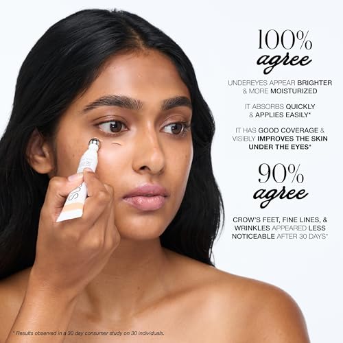 RMS Beauty Superbright Undereye Corrector ? 100% Mineral SPF 30 Sunscreen ? Brightening Eye Cream with Caffeine & Peptides ? Tinted Depuffing Metal Rollerball ? 0.4 fl oz