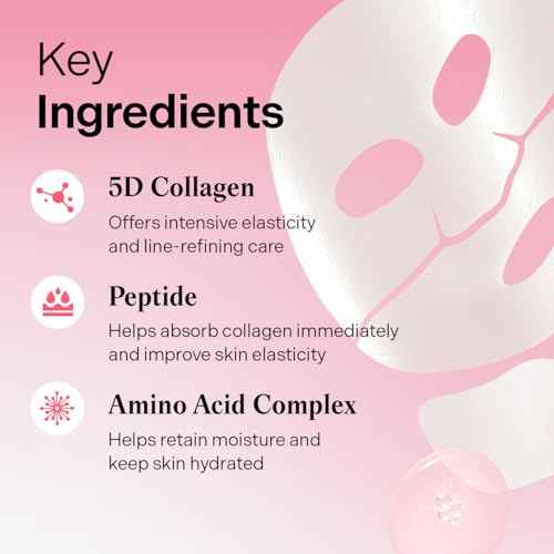 Torriden CELLMAZING Collagen Firming Gel Sheet Mask for Face & Neck (4 Pack) | Smoother, Firmer-Looking Skin with 5D Collagen Complex | Great Holiday & Christmas Gift Stocking Stuffer