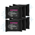 Epielle Charcoal Makeup Remover Wipes, Pore Cleaning Facial Cleanser Towelettes, Purifying & Detoxifying, Remove Dirt, Oil, Waterproof Mascara, Stocking Stuffers, 30 Count (Pack of 6)