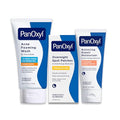 PanOxyl Before Bed Skincare Routine Bundle - Acne Foaming Wash Benzoyl Peroxide 10%, PM Overnight Spot Patches & PM Balancing Repair Moisturizer