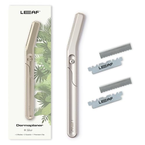 Leaf Dermaplaner - All-Metal Reusable Exfoliating Razor for Women