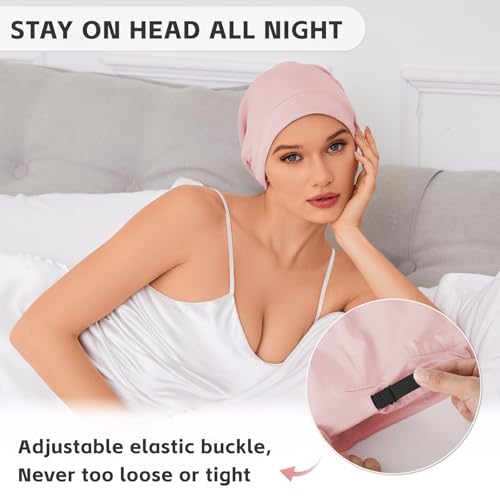 Silk Bonnet for Sleeping Women – Satin Lined Sleep Cap