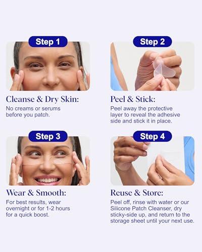 Wrinkles Schminkles Under Eye Patches - Medical Grade Silicone (3 Pairs)