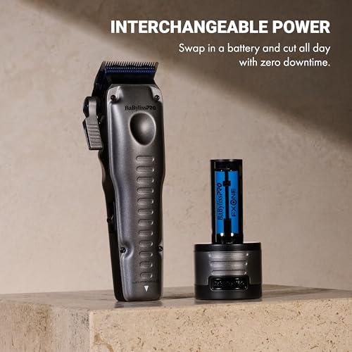 BaBylissPRO FXONE LO-PROFX Cordless Hair Clipper with Interchangeable Battery