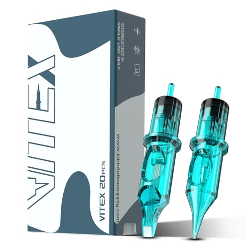 INKin Disposable Tattoo Needles 20Pcs #12 Round Shader 0.35mm