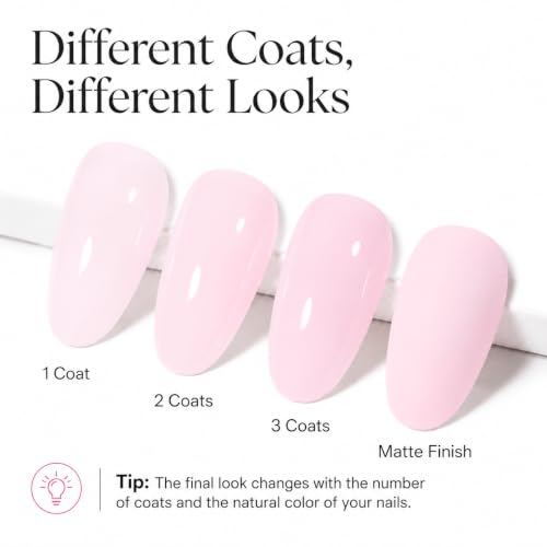 AZUREBEAUTY Baby Pink Gel Nail Polish 18ml UV/LED Soak Off