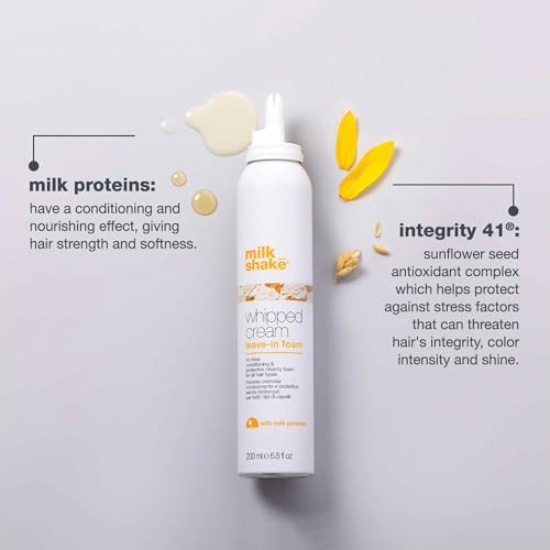 Milk_Shake Whipped Cream Leave-in Treatment | Creamy, No-Rinse Conditioning Mousse with Milk Proteins and Fruit Extracts | Hydrates, Detangles, and Smooths for Silky, Healthy-Looking Hair