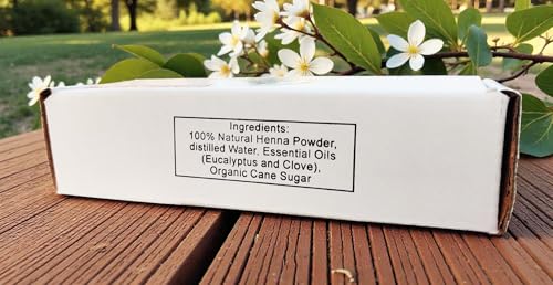 Natural Henna Cones 3-Pack (90g) | Chemical-Free Pre-Filled