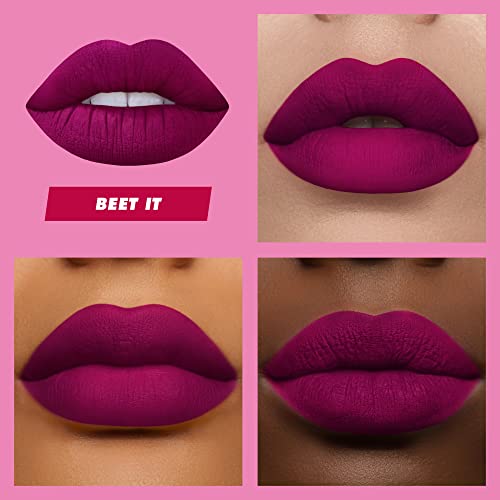 Lime Crime Velvetines Liquid Matte Lipstick, Rustic (Earthy Red) - Bold, Long Lasting Shades & Lip Lining - Stellar Color & High Comfort for All-Day Wear - Talc-Free & Paraben-Free