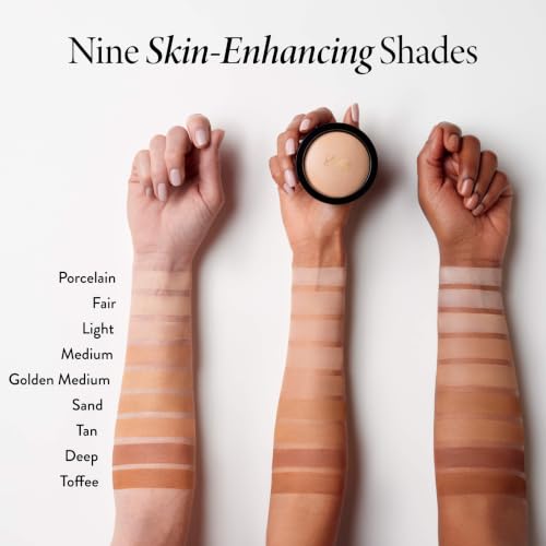 Laura Geller Baked Double Take Powder Foundation - Full Coverage, Matte, Sensitive Skin, Porcelain