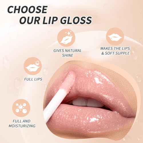 Hydrating Lip Gloss with Hyaluronic Acid - 4 Shades