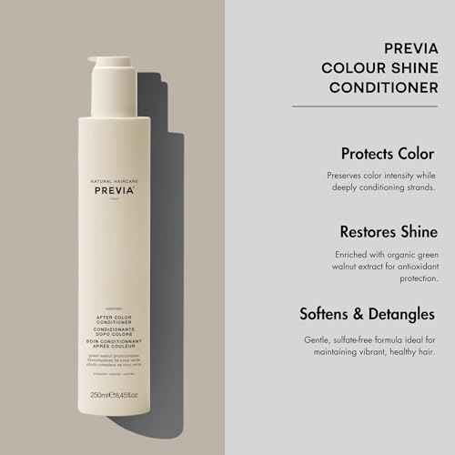 PREVIA Keeping Organic Green Walnut Colour Shine Coloured Hair Conditioner 250 ml